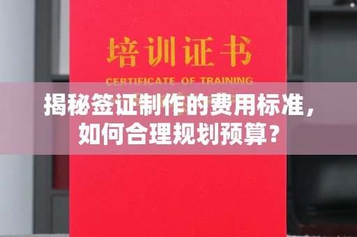 盘县揭秘签证制作的费用标准，如何合理规划预算？