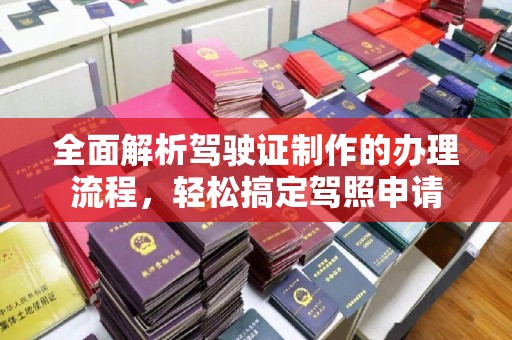 盘县全面解析驾驶证制作的办理流程，轻松搞定驾照申请