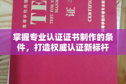 盘县掌握专业认证证书制作的条件，打造权威认证新标杆