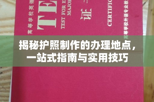 盘县揭秘护照制作的办理地点，一站式指南与实用技巧