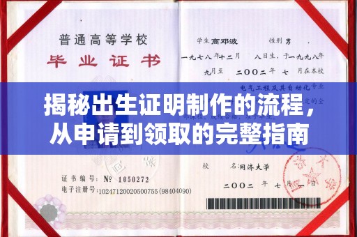 盘县揭秘出生证明制作的流程，从申请到领取的完整指南