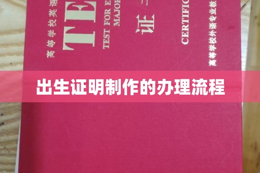 盘县出生证明制作的办理流程